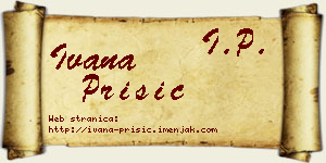 Ivana Prišić vizit kartica
